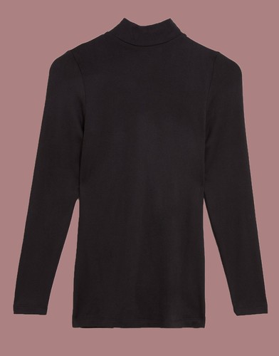 Ex M*S Heatgen Plus Thermal Polo Neck Top Long Sleeve Black Size 16 (AR5.536) | eBay