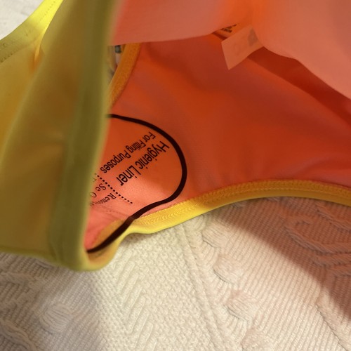 Limited Too Bikini Set Bright Tie Dye Pink Yellow SPF 50+ UV Girl Size 14/16 - Picture 6 of 7