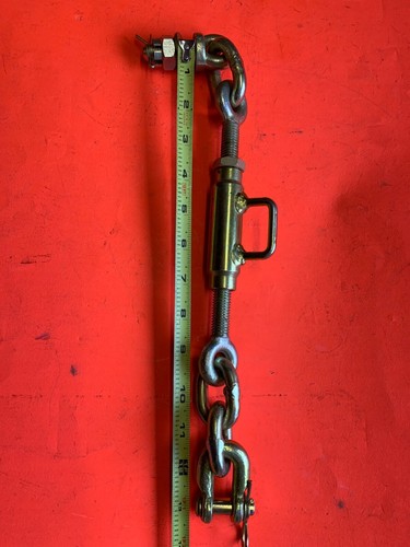 Pair Universal 3 Point Hitch Stabilizer Sway Check Limit Chains 11.5" to 13.5" - Picture 3 of 3