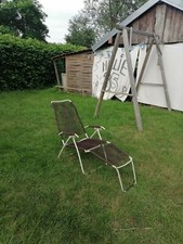 Belle chaise longue scoubidou 1950 1960