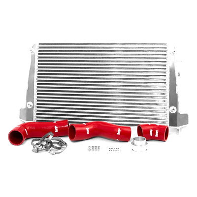 FORGE Frontlager OEM Ersatz Ladeluftkühler + rote Schläuche für VW Scirocco R