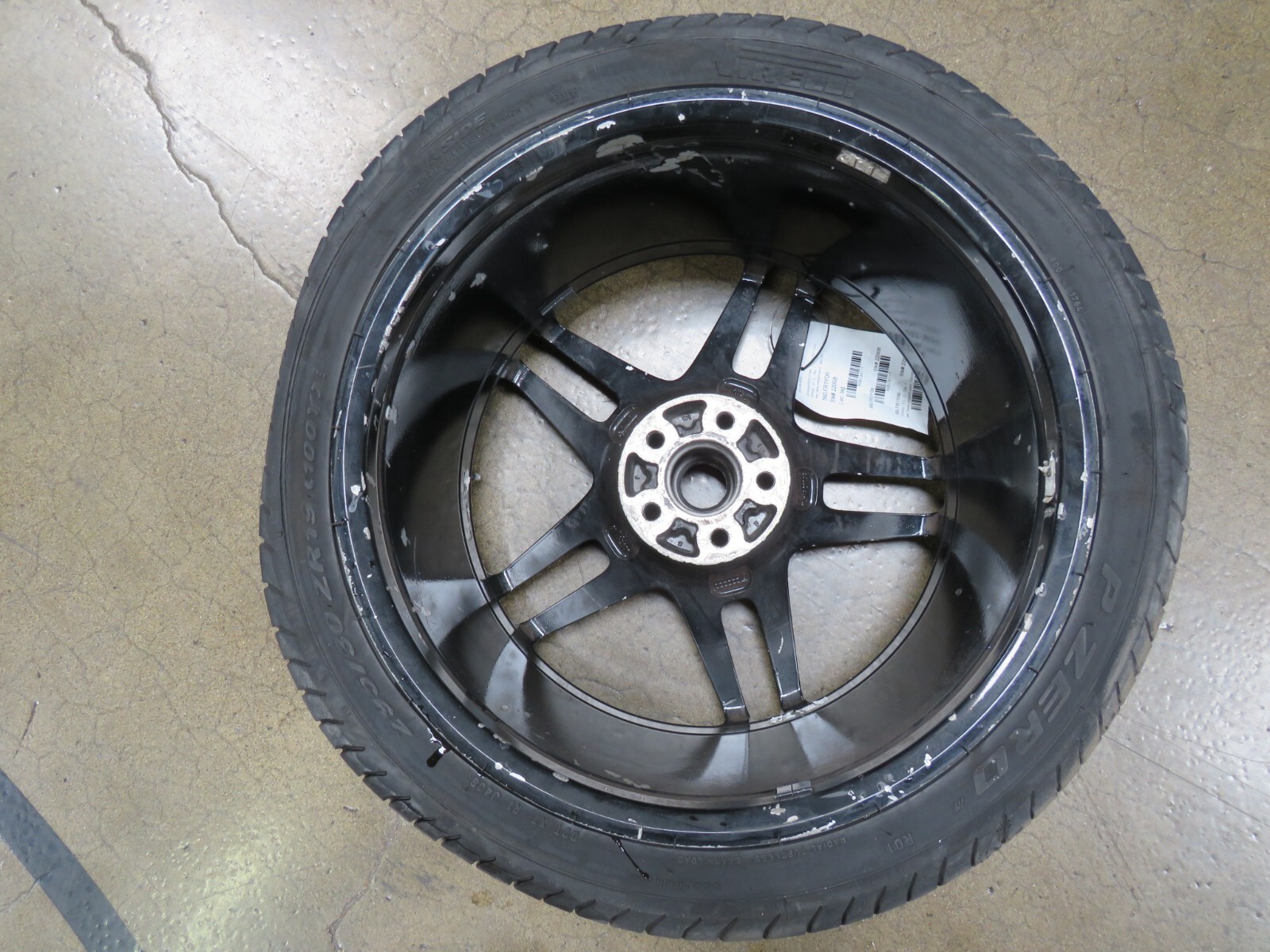 Ferrari F430, Rear Wheel, Black, Chipped Paint, Used, P/N 194266