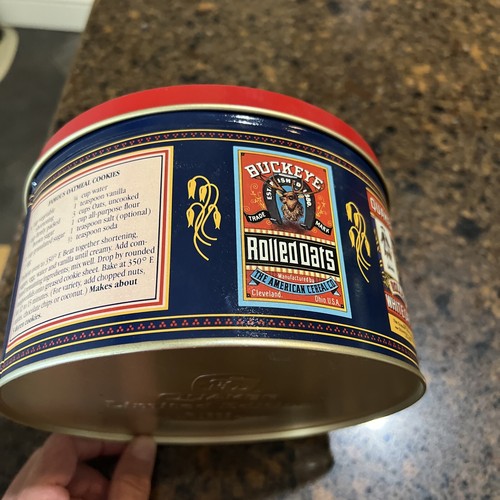 Vintage 1983 Pure Quaker Oats Limited Edition Oatmeal Advertising Tin Container - Picture 5 of 8