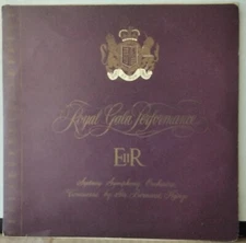 ROYAL GALA PERFORMANCE HER MAJESTY QUEEN ELIZABETH THE SECOND 1954 AWA AUS 10"LP