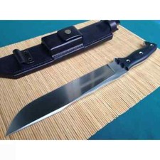 CUSTOM HANDMADE D2 TOOL STEEL HUNTING SURVIVAL BOWIE KNIFE W/MICARTA HANDLE
