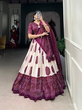 New Attractive Tussar Silk Lehenga Choli With Fancy Dupatta For Wedding Wear