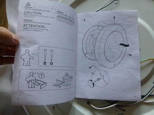 Ikea Lilljorm Designer Henrik Preutz LED 22" Round Wall Light/Mirror Push Button - Picture 8 of 14