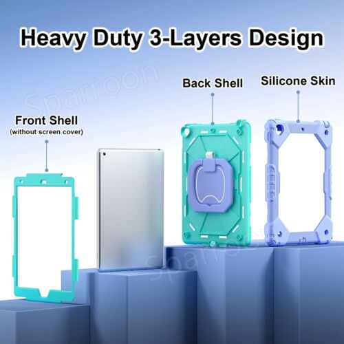 Shockproof Heavy Duty Hard Case for iPad 5/6/7/8/9/10th Gen Air 4 5 Pro 11 2024 - Picture 112 of 126