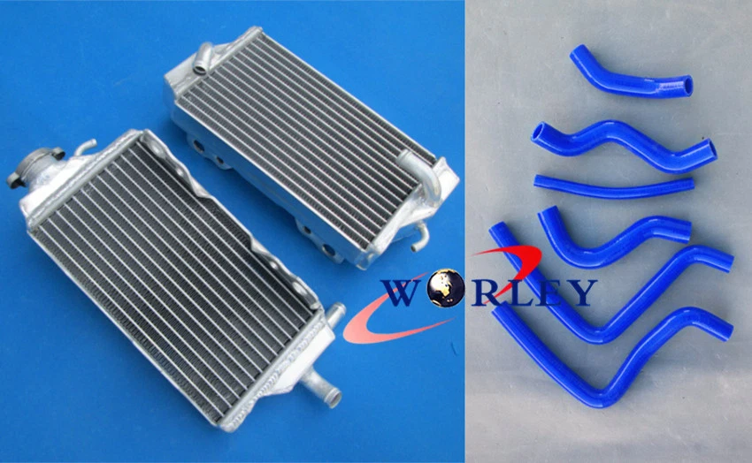 aluminium radiator & red hose for Honda CR125 CR125R CR 125R 2000 2001 00 01 - Image 2 of 4