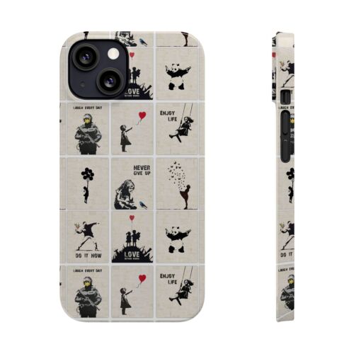 Funda delgada de arte callejero para iPhone, patrón estilo Banksy - Imagen 34 de 73