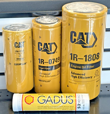 #ad BRAND NEW CAT ENGINE OIL CHANGE KIT w TUBE of GREASE 1R0749 1R1808 2568753 $124.00