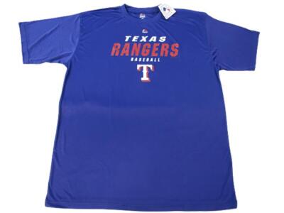 New Texas Rangers Baseball Mens Size 2XL-Tall Blue Polyester Shirt