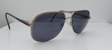 Vintage Etiquette F18 6209 Gold Gray Pilot Metal Sunglasses Italy FRAMES ONLY
