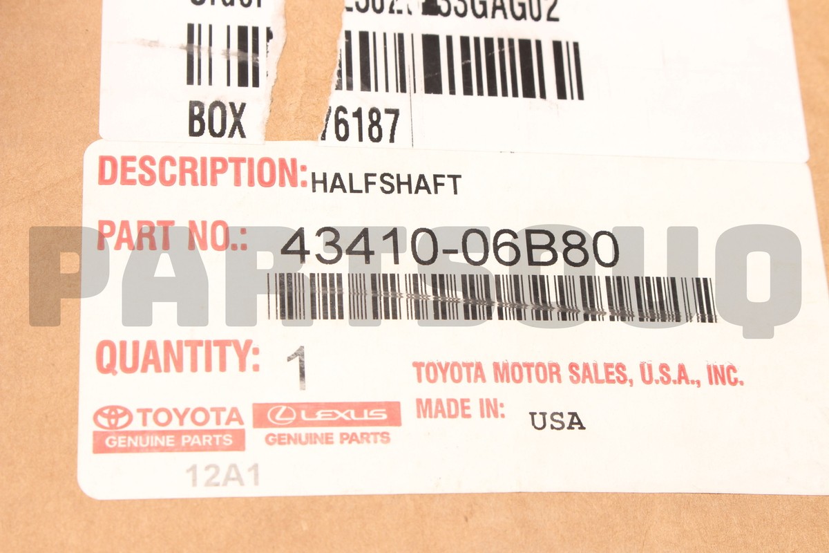 4341006B80 Genuine Toyota SHAFT ASSY, FR 43410-06B80 | eBay 4341006B80 Genuine Toyota SHAFT ASSY, FR 43410-06B80 | eBay