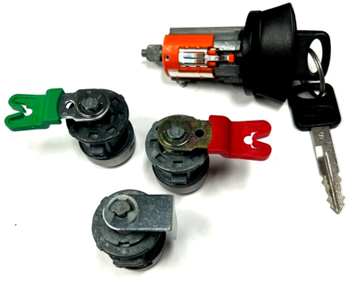 Ignition Switch Lock Cylinder + Three Door Lock Cylinder W/2