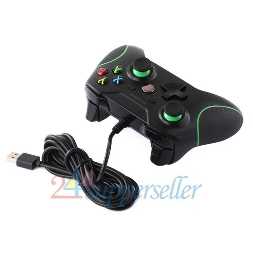 USB Wired Game Controller Gamepad with Dual Vibration for Microsoft Xbox One PC - Picture 8 of 10