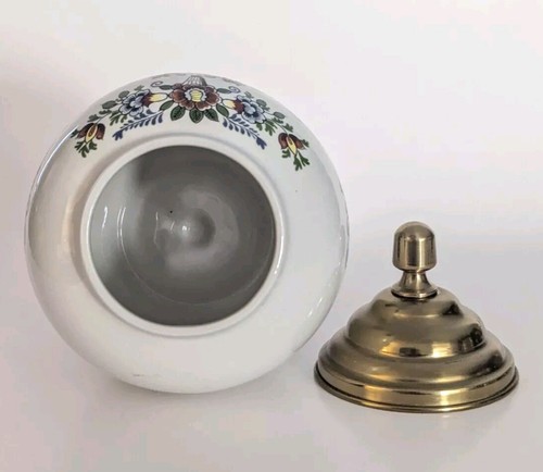 Royal Goedewaagen Delft Ceramic Pottery Bucks County PA Ginger Jar Humidor w Lid - Picture 5 of 7