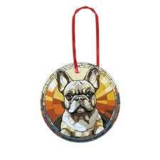 French Bulldog Design Holographic Dog Ornament