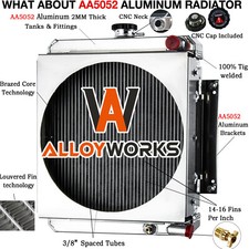 For Mustang 940 930 920 930A / Owatonna 930 920 940 3-Row Radiator #420-35548