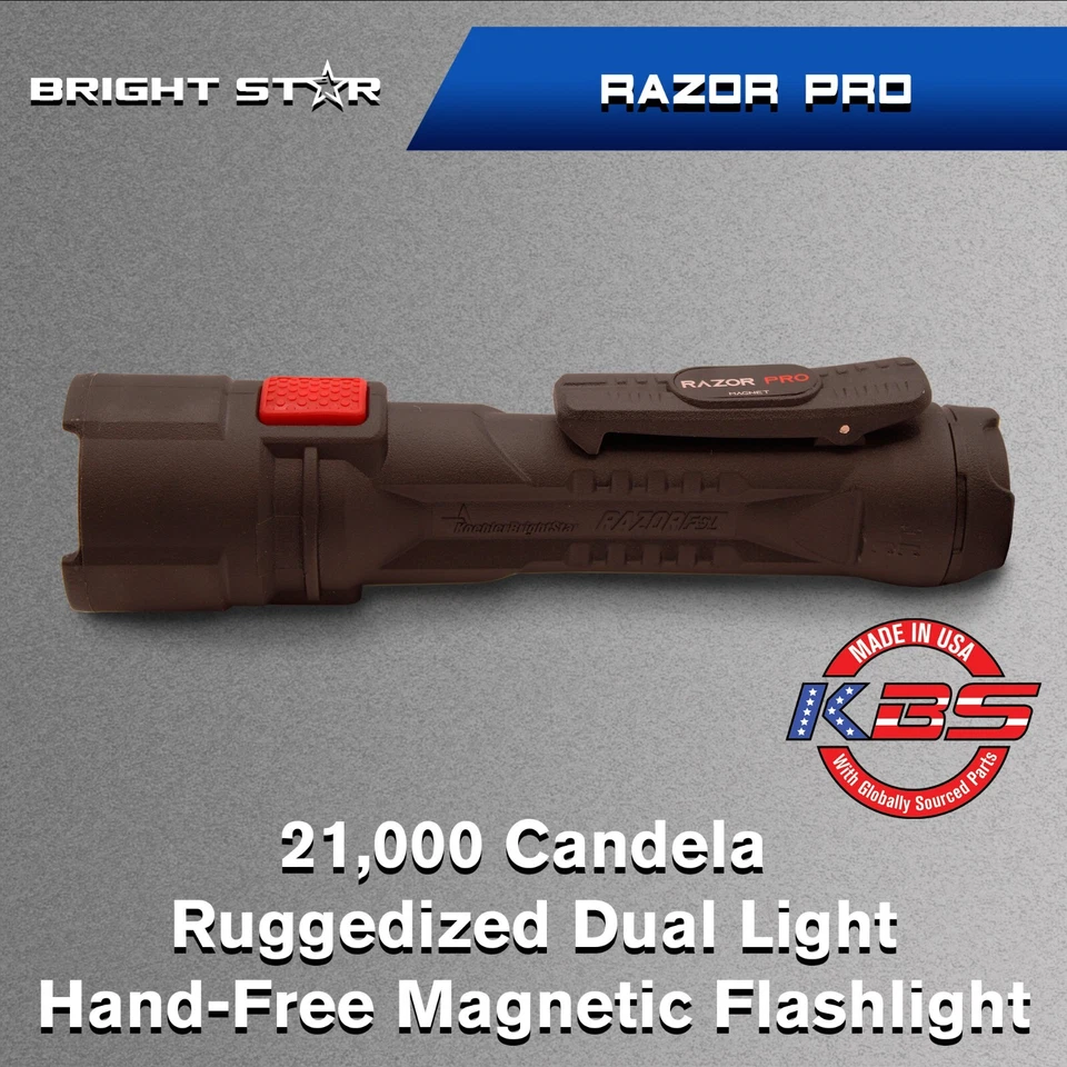 New Razor PRO Durable, Bright, Multi- Purpose Flashlight Batteries Included - Image 2 of 4