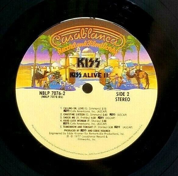 KISS FRIED ALIVE! カラー盤 コレクターズLP KISS BOOTLEGS