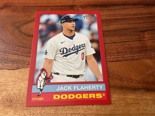 2025 Topps Heritage Red border Jack Flaherty