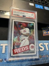 2020 Topps Silver Pack 1985 Chrome Promo Retro #46 Aristides Aquino RC PSA 9