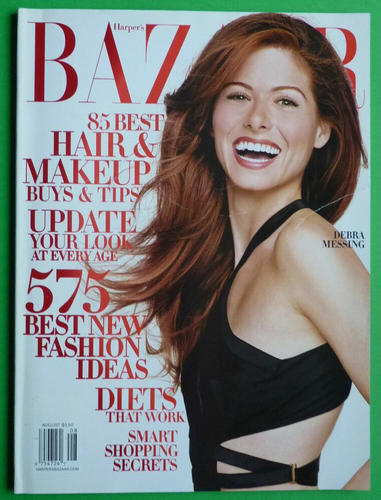 Harper's BAZAAR US Magazine August 2003 Debra Messing Liya Kebede Carmen Kass