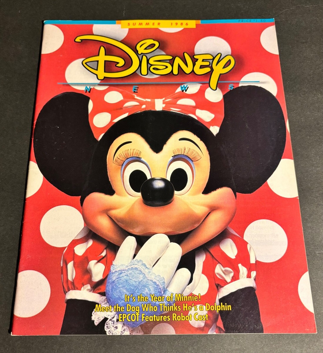 Summer 1986 Vintage DISNEY NEWS MAGAZINE Robots MINNIE MOUSE
