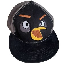 Angry Birds Baseball Hat Cap Black Bird Size Youth OSFA SnapBack Adjustable