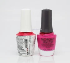 Gelish DUO Soak Off Gel Polish + Morgan Taylor Lacquer #202 Don't Pansy Around