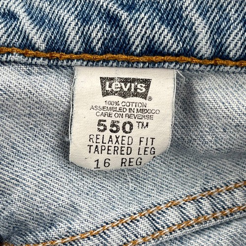 Jeans Levis - 34W 31L algodón lavado claro - Imagen 6 de 11