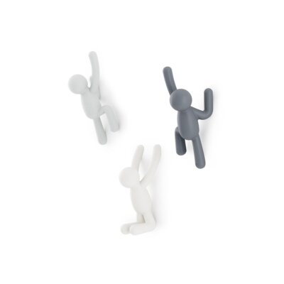 Umbra Buddy Hook (Set of 3) | Gray & White