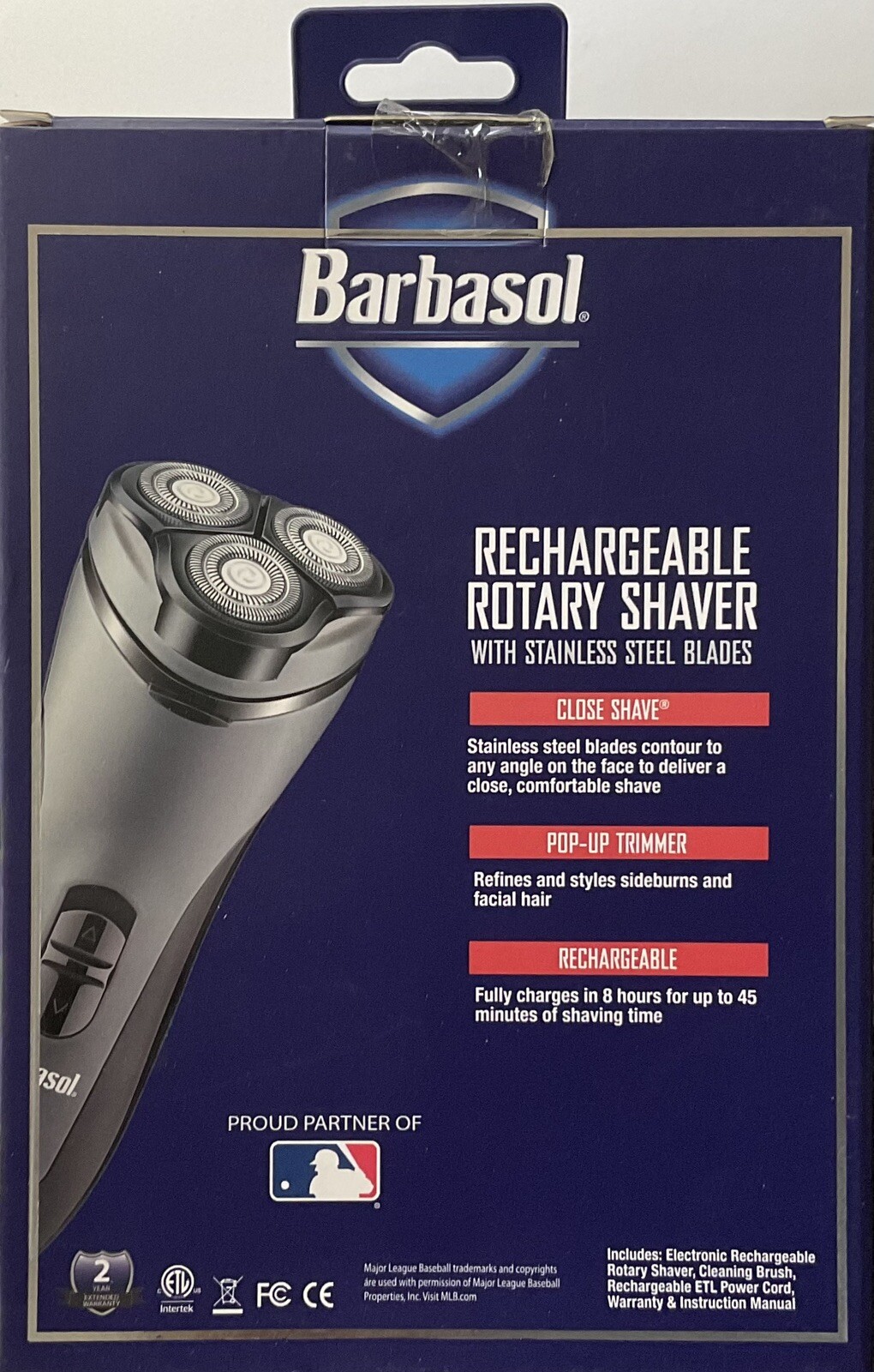 Barbasol Rechargeable Rotary Shaver (CBR11002BLY) USA SELLER. eBay
