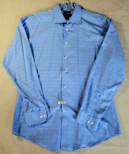Egara Mens Long Sleeve Shirt Dress Size 16 / 34-35 Blue Pre Owned