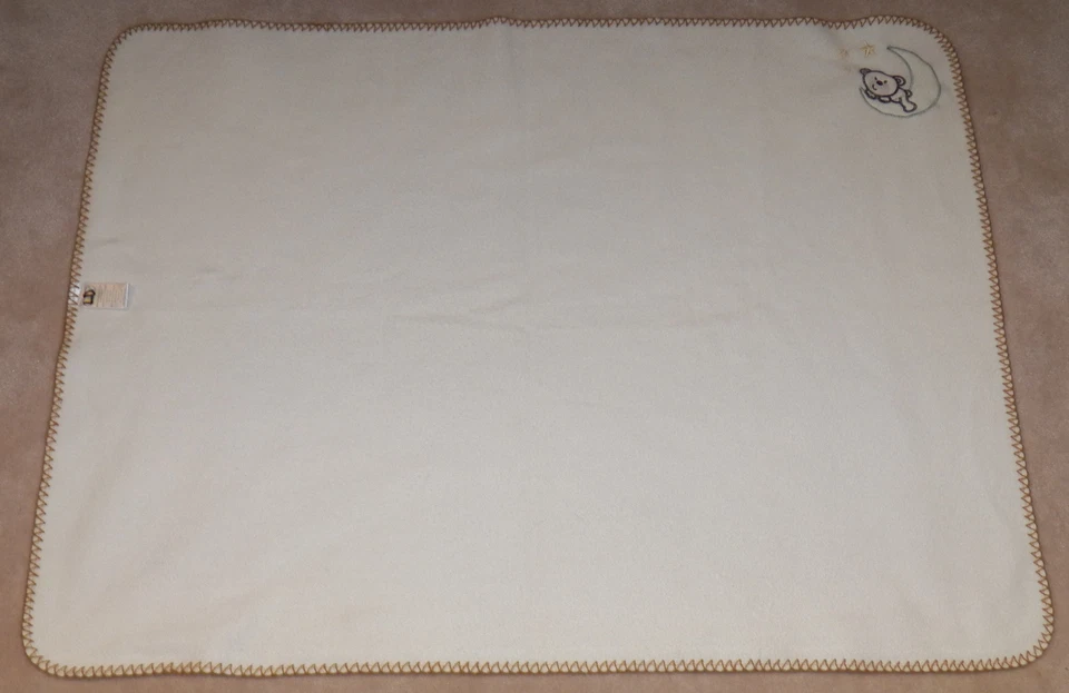 Manta de seguridad Baby Connection oso de peluche verde luna crema Lovey Stars Foto 4 de 4