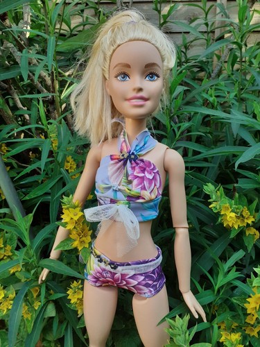 Summer Beach Swimming Outfit, Doll Clothes - Fits 28 Inch Barbie Fashion Dolls - Picture 2 of 8