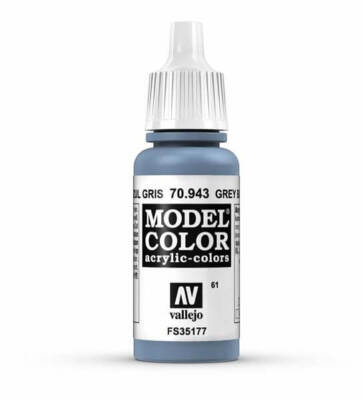 Vallejo Grey Blue Model Color 17ml Acrylic Paint 70.943
