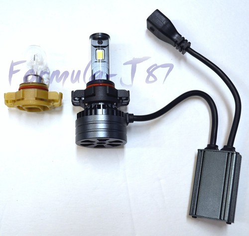 LED Kit F15 140W PS24W 5202 H16 10000K Blue Two Bulbs Fog Light Replace Upgrade - Picture 7 of 24