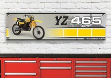 BR442B Yamaha YZ465 Gelb US Farben Inspiriert Garage Werkstatt Banner Schild