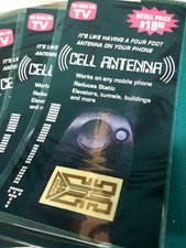 Set of 3 As Seen on TV Cell Phone Antenna signal Booster Stickers QTY 3 