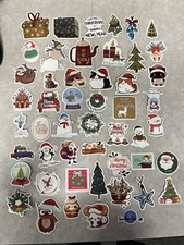 10 Pcs Random Christmas Themed Stickers