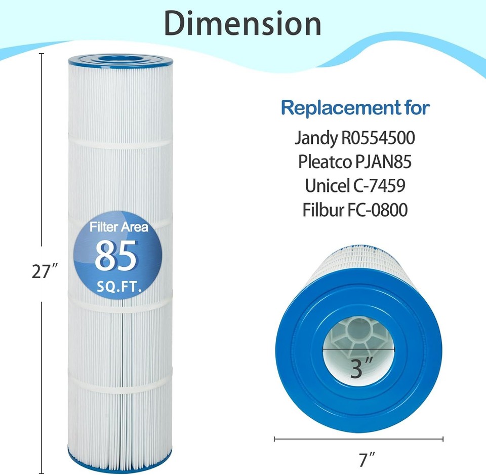Future Way Pool Filter Cartridges Replacement for Jandy CL340, CV340