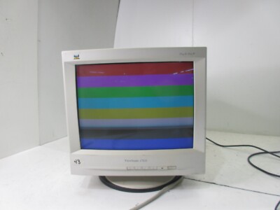 ViewSonic 17GS 1769GS-2 17'' Vintage CRT Color Monitor Computer Display VGA