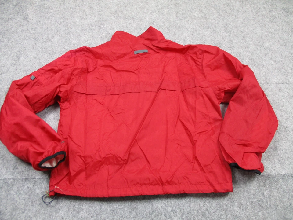 Chaqueta Reebok Mujer Grande Roja Cortavientos Damas Cremallera Completa Forrada Activa Foto 4 de 4