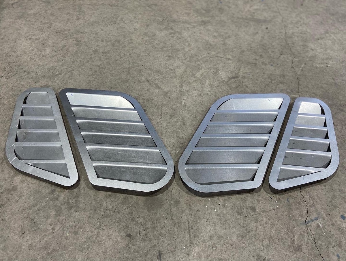 NEW* Hood Steel BMW E46 M POWER GTR style bonnet vents universal