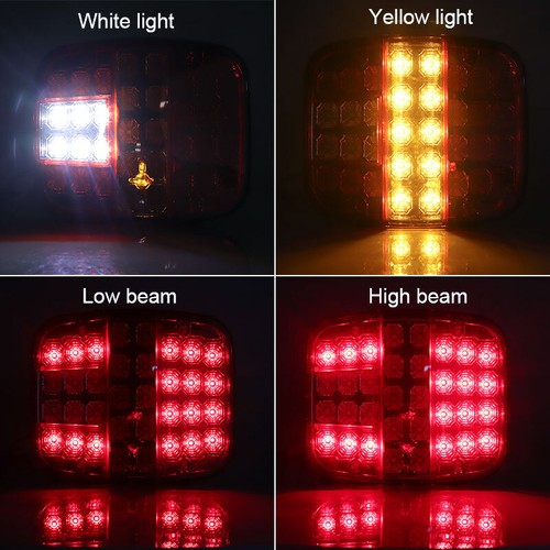 2x 39 LED Brake Tail Lights Turn Signal Lamp For Jeep Wrangler CJ TJ YJ JK Truck - Picture 8 of 14