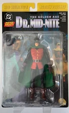 (2000) DC Direct JUSTICE SOCIETY OF AMERICA DR MID-NITE Action Figure! MOC! Rare