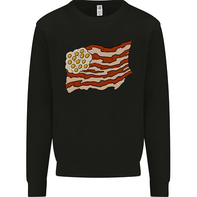 Lustiges Speckei Sterne und Streifen Flagge USA Kinder Sweatshirt Pullover