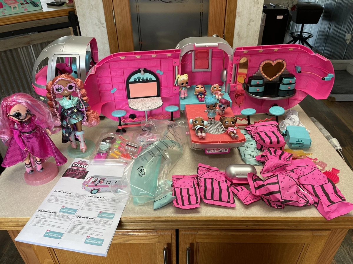 LOL Surprise OMG Glamper Fashion Camper Doll Huge Lot